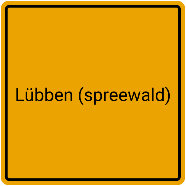 Meldebestätigung Lübben (Spreewald)